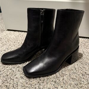 Sam Edelman Black Leather Ankle Booties